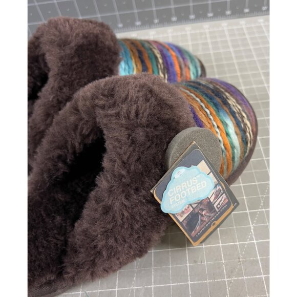 Women's Juarez Scuff Slippers by LAMO Chocolate Sz. 7 Medium New - Picture 3 of 9